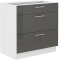 Szafka dolna 3 szuflady 80 D 3S PREMIUM BOX